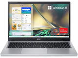 Acer Cons NB A315-44P-R9WX-Pure Silver | AMD Ryzen 7 5700U Octa-Core | 16GB of onboard DDR4 SDRAM | 512GB NVMe SSD | 15.6" display with IPS | AMD Radeon Graphics | Win 11 Home with Microsoft Office for Home and Student 2021 | 2-2-0